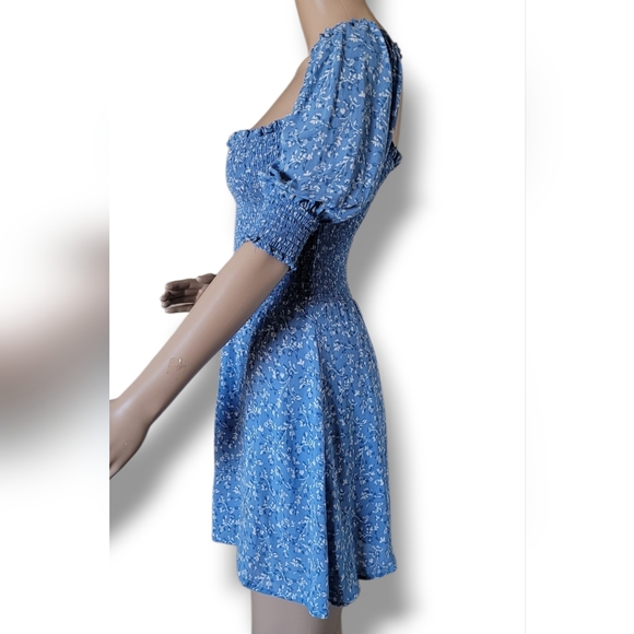 Reformation Elle Mini Dress In Suzette 2 - Picture 9 of 9